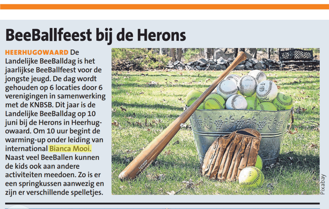 Mention Bianca Mooi Beeball Day
